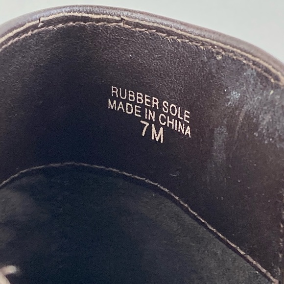 Ann Taylor Leather Ankle Bootie Brown Women’s Size 7M Pull On Boots Heeled. - Picture 13 of 13